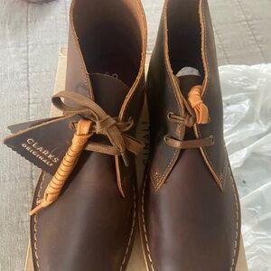 Clarks Brown Ankle Boots with Crepe Sole